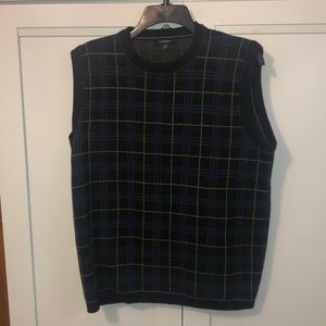 Burberry Classic Timeless  Wool Plaid Vest Men’s M